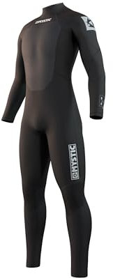 Mystic Mens Star 5/3mm Back Zip Wetsuit 210309 - Black Wetsuit Size - LT