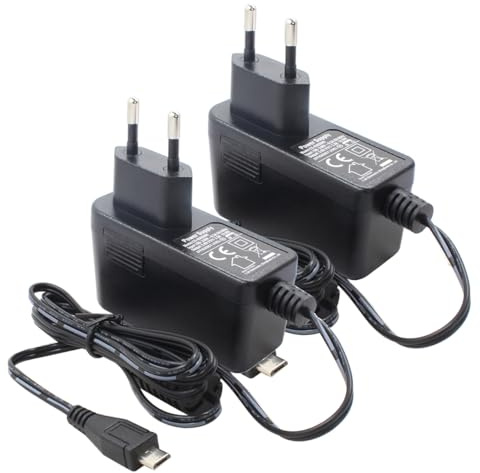 2er Pack AC zu DC 5V 2A Netzteil mit Stecker Micro USB (Nicht USB C)