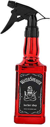 Pulverizador Agua Pelo, 500 ML Bouteille De Pulvérisation D'eau Rechargeable En Abs Anti-Fuite Bouteille De Pulvérisation De Poudre Atomizador Agua Botella Spray Pour Plantes, Toilettage Salon(Rouge)