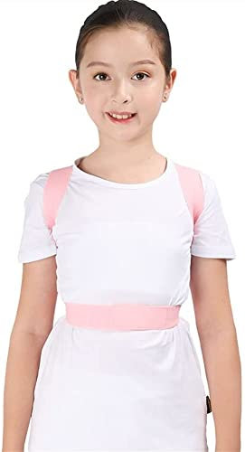GLJTUO Haltungskorrektur-Rückenstützen, Haltungskorrektur, Verstellbare Rückenstütze Zur Korrektur Von Rückenproblemen Bei Kindern, Schulter- Und Rückengurt Für Die Rückenhaltung,Pink-Small