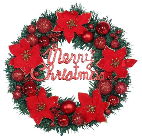 Generisch Weihnachten Herbstdeko Girlande Weihnachtsgirlande Herbstdeko Outdoor Tannengirlande Trockenblumenkranz Beerenkranz Türkranz Deko Türdeko Außen Drinnen