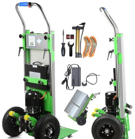 Elektrischer Treppensteiger mit Einer Kapazität von 400 kg, robuster Treppensteiger mit 2 Seilen, trägt schwere Gegenstände mühelos auf und ab Treppen, für Möbel, Logistik, Lager