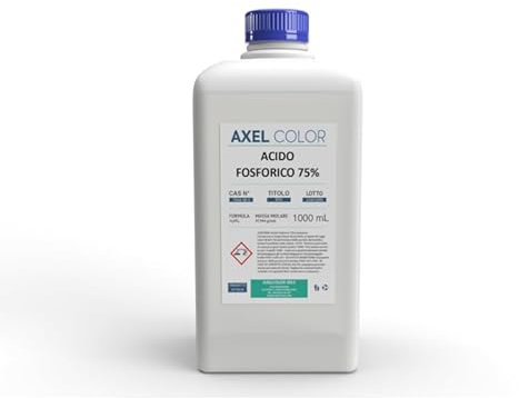 Togli Ruggine 1000 ml Potente Antiruggine Convertitore Ruggine con Acido Fosforico 75% Rimuovi Elimina Sciogli Ruggine dal Metallo Antiruggine Convertiruggine per Ferro Rust Remover di Auto Moto