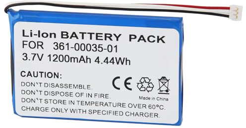 CHUNCAIL Battery for Garmin Type 361-00035-01, 1200 mAh / 4.44 Wh, 3.7 V, Li-Ion