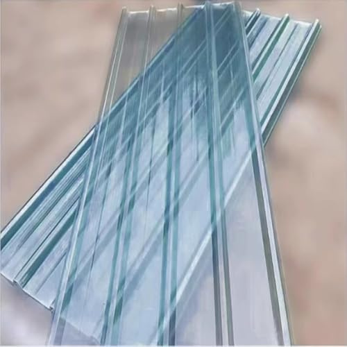 AIROTRON 3/5/6/9/10/12 Pcs Clear Roof Sheet,1.5 mm Corrugated Roofing Sheets,Fiberglass Daylighting Panels,Roofing Cladding Panel,Heat-Insulating Roofing Tiles,for Balcony Carport (35x24in,10 Pcs)
