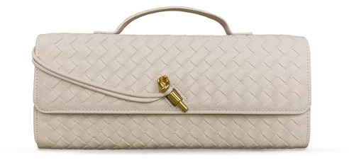 Evening Clutch Purses for Women Formal Handmade Woven Shoulder Handbag Fashion Crossbody Bags for Women