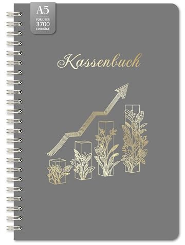 BIROYAL spiralfinansbok, pildesign, grå