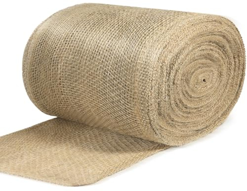 Rouleau de toile de jute naturelle pour le jardinage, protection naturelle du tronc d'arbre, rouleau de toile de jute pour garder au chaud et hydrater (30,5 cm x 30,5 m)