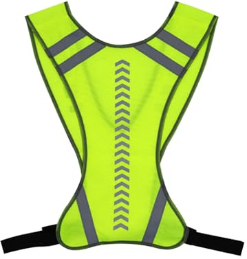 Chaleco Reflectante Moto, Chalecos Reflectantes Homologados, Chaleco Niño con Bolsillo para Mujer, Seguridad Reflectante, Malla de Alta Visibilidad Corriendo Chaqueta (1 PC Vest)