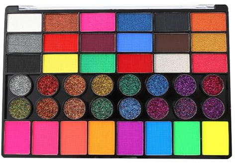 Paleta De Pintura Facial 42 Colores Fluorescentes Todo Tipo de Piel