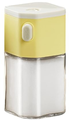 Saliera e pepiera – Barattoli per condimenti da cucina, shaker per condimenti, contenitore quantitativo da 0,5 g, contenitore quantitativo pressato per condimenti, bottiglia ricaricabile | Sali per