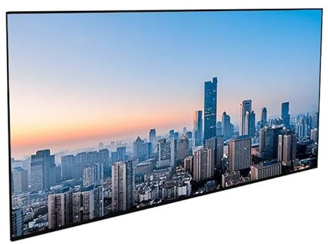 Pantalla de Proyección con Marco Fijo de 60 Pulgadas para Montaje en Pared, Pantalla de Cine 16:9 8K/4K Ultra HD, con Marco de Aluminio para Cine en Casa,Oficina