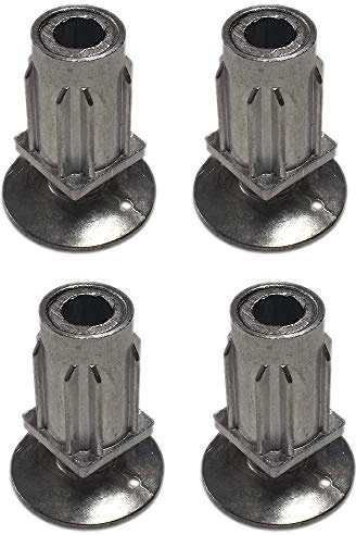 4 x 30mm STAINLESS STEEL SQUARE TABLE LEGS ADJUSTABLE FEET FOOT TABLE SINK UNIT