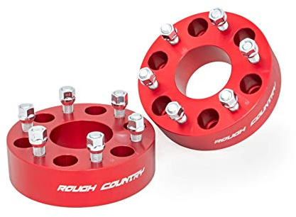 Rough Country 2 Wheel Spacer for 88-21 Chevy/GMC 1500 | Pair - 1101RED