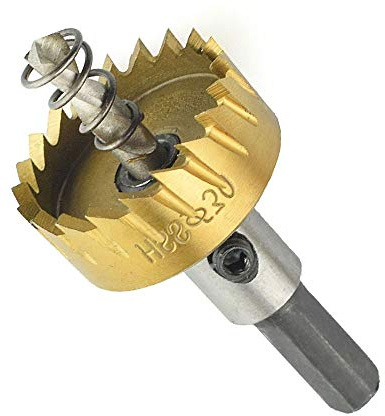 Scie cloche 12–65 mm HSS Titane Scie-cloche Kit d'outils de perçage Kit de forets en acier inoxydable Alliage de métal Outils de démontage pour acier, acier inoxydable, fer, cuivre, aluminium
