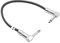 vhbw Guitar Patch Cable 30cm Jack Cable for Pedal Board - Patch Cord with 6.3mm Jack Plug, Right Angle, black/silver