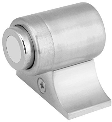 VIFER Türstopper magnetisch, stark, magnetisch, aus Edelstahl, magnetisch, für Wände oder Böden (gebürsteter Stahl)