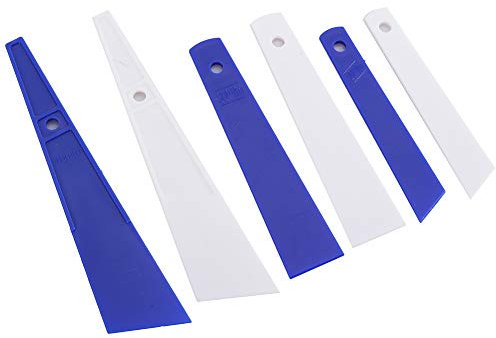 Ensemble d'Outils d'Artisanat, 6 Pièces, Racloirs à Colle en Plastique pour Cuir et Couture
