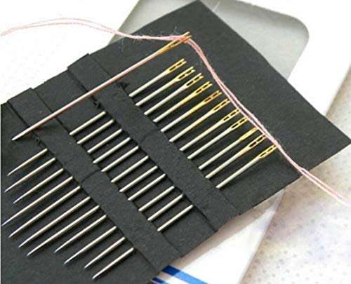 12 Wundernadeln Selbsteinfädelnde Nähnadeln mit Goldöhr Zaubernadeln Nadeln