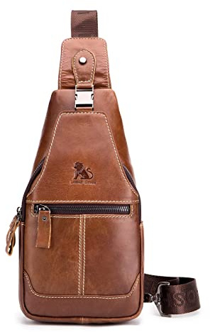 pundarika Leder Brust Tasche Männer Leder Umhängetasche Business Freizeit Crossbody Tasche Reise Arbeit kleine Handtasche