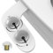 Bidet,Bidet-Aufsatz für Toilette mit Nicht Elektrischer Selbstreinigender Doppeldüse (Hintere/Weibliche Reinigung), Einstellbarer Wasserdruck(Silber)