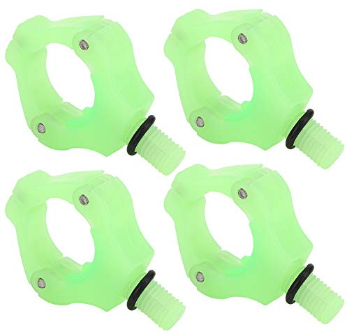 Tbest Rutenauflagen für Karpfenangeln, 4 STÜCKE Magnethalterung Kopf Angelrute Magnetische Halterung Kopf Automatische Anpassung Angelrute Schwanz Rest Halter Werkzeug Zubehör
