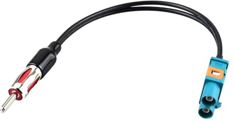 YILAINDUO Fakra to Din ISO Audio Aerial Cable Dual Fakra Z Male to Din Male | Fakra to Din Car Radio Antenna Cable RG174 15CM for Car Stereo Audio FM/AM Radio Antenna HD Radio Head Unit CD Media Player