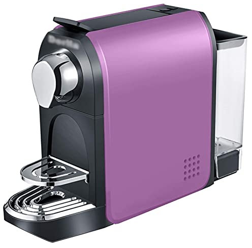 Coffee Maker Intelligent Capsule Coffee Machine Home Office Fully Automatic Coffee Machine Small Espresso Coffee Maker Portable One Key Coffee Machine (Color : Purple)