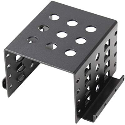 Joselin 4 bahías de 3,5 a 2,5 discos duros interno adaptador soporte soporte de aleación de aluminio