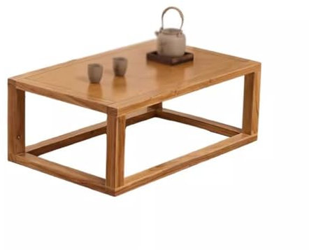Tragbarer, klappbarer Couchtisch, schmaler Wandtisch, Massivholz-Erkerfenstertisch, Ulmen-Couchtisch, Kleiner Tisch, Tisch, Haushalts-Erkerfenster, Kleiner Couchtisch, Unterfenstertisch