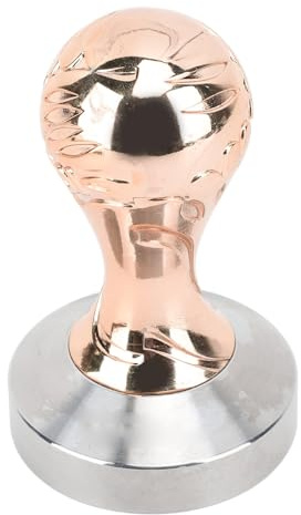 Pressa Ergonomica per caffè in Acciaio Inossidabile per Caffetteria Domestica (Oro rosa)