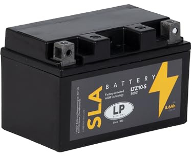 LANDPORT Batterie 12V 8,6Ah SLA AGM LTZ10-S kompatibel mit Aprilia Mojito | Vergleichstyp YTZ10-S; kompatibel mit Aprilia RSV4 1000 Factory, BMW S 1000 RR, Honda CB 1000 F Super Four; CCA (A/EN) 190.