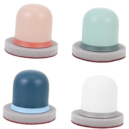LZHWZQAN 4 Piezas de Estropajos de Esponja para Fregar Platos, Cepillo de Esmeril para Platos, Cepillo para Fregar Bañeras, Cepillo para Limpiar Coches, Cepillo para Fregar Platos, Cepillo Limpiador d