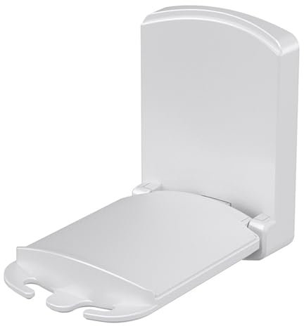 Lxoraziy Headphone Mount Hanger Holder, Adhesive Headphone Hook Mount, Foldable Earphone Clip Clamp Stand, Headphone Hanger Holder Desk for All Headphones, Home, Office, Game Room(White)