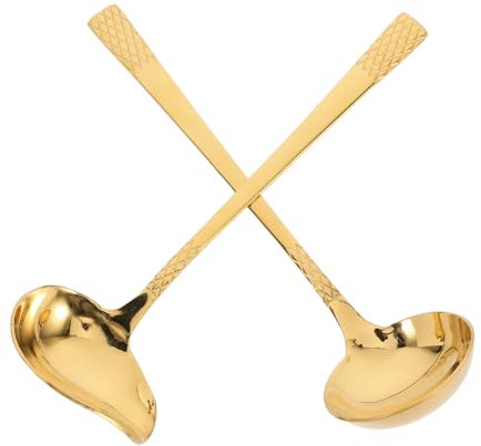Amosfun Cuillère À Sauce Bec De Canard En Acier Inoxydable Pour Doser La Soupe Et Les Sauces – Idéale Pour
