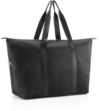 reisenthel extralite weekender L mesh black – Sporttasche, Reisetasche, Handgepäck, Ryanair genehmigt, extraleicht 42L