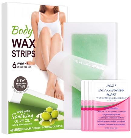 120 Stück Wachsstreifen zur Haarentfernung, Gesichtshaarentfernung, Bikini-Wachsstreifen, Doppelseitig Brasilianisches Wachs für Frauen und Männer, Gesicht, Arme, Beine, Achseln, Rücken (1)