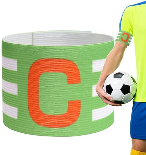 Générique Bande di Capitano di Calcio,Bande di Capitano di Calcio | Fascia da Braccio Sportiva - Bande di Giocatore Regolabili Anti-Caduta, da Gioco, Fasce Elastiche per Le f