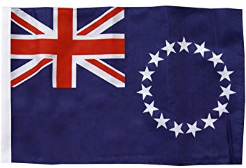 Flaggenfritze Flagge/Fahne Cook-Inseln + gratis Sticker