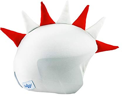 COOLCASC® Helmüberzug Universal - Kompatibel mit Fahrradhelm & Skaterhelm | Dehnbares Lycra passt auf jeden Helm, Einheitsgröße, personalisiere deinen Helm, einfach aufzuziehen, Geschenk Kinder