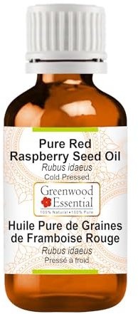 Olio essenziale di semi di lampone rosso puro di Greenwood (Rubus idaeus), 100% naturale di grado terapeutico spremuto a freddo per la cura personale, 5 ml (0,16 once)