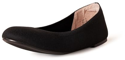 Amazon Essentials Bailarinas de Punto Mujer, Negro, 35 EU