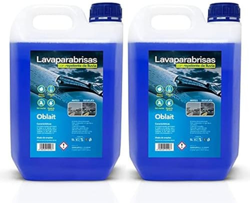 Oblait Liquido Lavaparabrisas Anti Lluvia 5 Litros, Limpiaparabrisas Repelente de Lluvia Protección -5grados