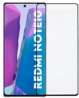 Protector de Pantalla para Xiaomi Redmi Note 10 - Note 10S [ANTIARAÑAZOS] [SIN Burbujas] Vidrio Templado Resistente y Transparente. [Mayor SENSIBILIDAD] 99,9% Visibilidad.(Completo)