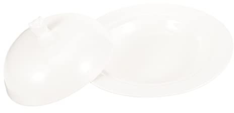 DOITOOL Servierplatte Mit Deckel Aus Keramik Für Zuhause Und Restaurant Zum Servieren Von Snacks Obst Und Desserts Bruchsicheres Design Geeignet Für Täglichen Gebrauch