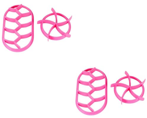 TOPBATHY 4 Stück 1 Prägebackform ovale Presse Concha-Stempel Teigpresse backen Kinderstempel backformen backform stollen Kekse kuchenform Brotextrusionsform Haushalt Schimmel Mexiko Rosa