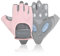 CYZBL Fitness Handschuhe Damen, Rutschfester Silikon Gym Gloves, Sporthandschuhe Damen mit Handflächenschutz, Trainingshandschuhe für Gewichtheben, Pink (M)