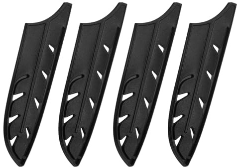 QUARKZMAN 4 Stück Messerschutz, für 12cm Santoku-Messer Universal Messerschutzhülle Kunststoff Messerschutz Schutzhülle Atmungsaktive Messerscheid für Küchenmesser Obstmesser