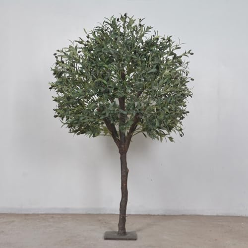Olivo artificial, plantas altas de olivo sintético, olivos falsos para interiores y exteriores, para el hogar, oficina, sala de estar, dormitorio, vestíbulo, decoración del porche(1.2m/47.2in/3.9ft)