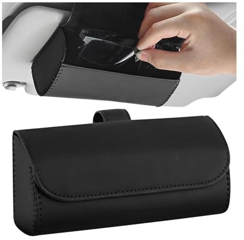 ChAiry Auto Brillenhalter Sonnenblende Brillenetui für B&MW G02 G05 G06 G07 Auto Visier Brillenetui Leder Auto Organizer Brille Aufbewahrungsbox Halter